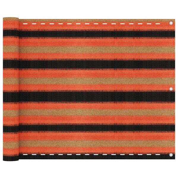 vidaXL altanafsk&aelig;rmning 75x500 cm HDPE flerfarvet