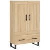 vidaXL skab 69,5x31x115 cm konstrueret tr&aelig; sonoma-eg