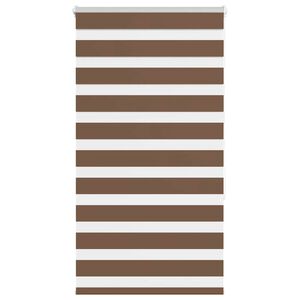 vidaXL zebragardin brun 85x150 cm stofbredde 80,9 cm polyester