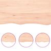 vidaXL bordplade 180x50x(2-6)cm naturlig kant ubehandlet massivt tr&aelig;