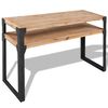 vidaXL konsolbord massivt akacietr&aelig; 120x40x85 cm