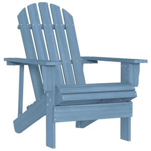 vidaXL Adirondack-havestol massivt grantr&aelig; bl&aring;
