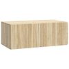 vidaXL V&aelig;gh&aelig;ngt TV-skab 78,5 x 41 x 30 cm Sonoma-eg Konstrueret tr&aelig;