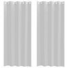 vidaXL Voile Gardin med gardiner 2 pcs Lysegrå 225 x 140 cm Polyester