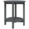 vidaXL sofabord &Oslash; 55x60 cm massivt fyrretr&aelig; gr&aring;