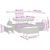 vidaXL Havesofa S&aelig;t med pude med pude 8 pcs Beige og creme polyrattan