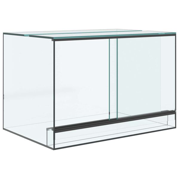 vidaXL Terrarium med opbevaring Transparent 60 x 40 x 40 cm Glas