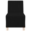vidaXL Modulsofa enhed uden arme 2 pcs Sort 55 x 74 x 82 cm Stof