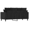 vidaXL 2-personers sofa 140 cm fl&oslash;jl sort