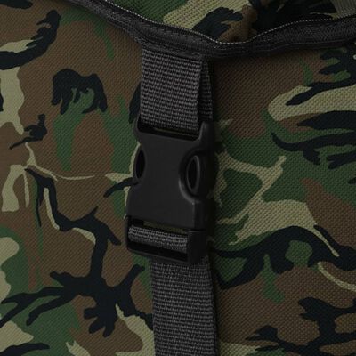 vidaXL Militærinspireret rygsæk 65 l camouflage