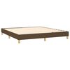 vidaXL Boxspring sengeramme 180x200 cm stof m&oslash;rkebrun