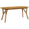 vidaXL havebord 200x90x75 cm massivt akacietr&aelig;