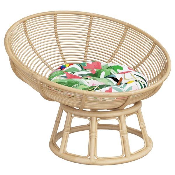 vidaXL rund hynde &Oslash;60x11 cm oxfordstof flerfarvet