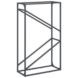 vidaXL br&aelig;ndestativ 60x25x100 cm koldvalset st&aring;l antracitgr&aring;