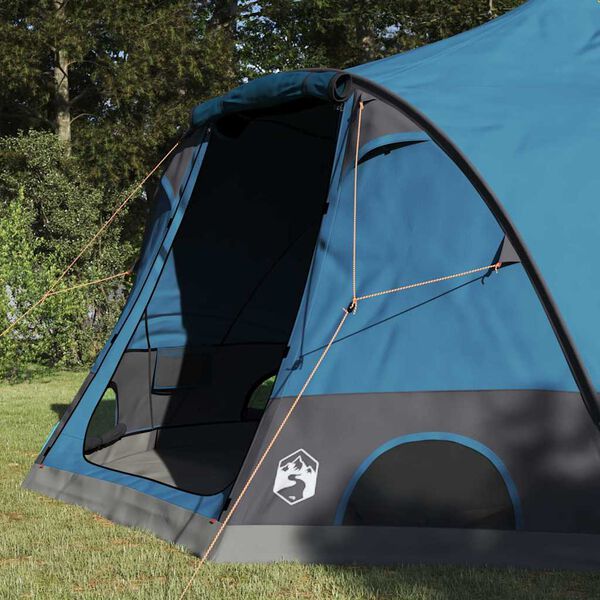 vidaXL Dome Telt Blå 505 x 450 x 248 cm 185T Polyester med PU Coating