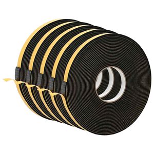 vidaXL Selvkl&aelig;bende skum tape 5 stk. Sort 15mm x 10m CR Skum