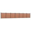 vidaXL hegnspanel 1218x186 cm WPC brun