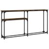 vidaXL konsolbord 145x22,5x75 cm konstrueret tr&aelig; r&oslash;get egetr&aelig;sfarve