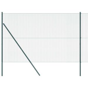 vidaXL Grundfikseret svejset tr&aring;dg&aelig;rde 10 x 1,6 m PVC-belagt st&aring;l Gr&oslash;n