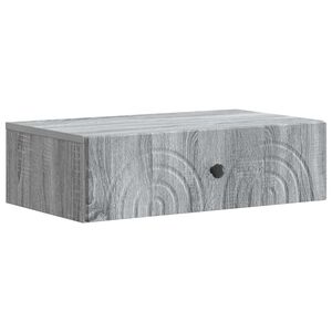 vidaXL V&aelig;gh&aelig;ngt Sideskab Gr&aring; sonoma-eg 59 x 34,5 x 17 cm