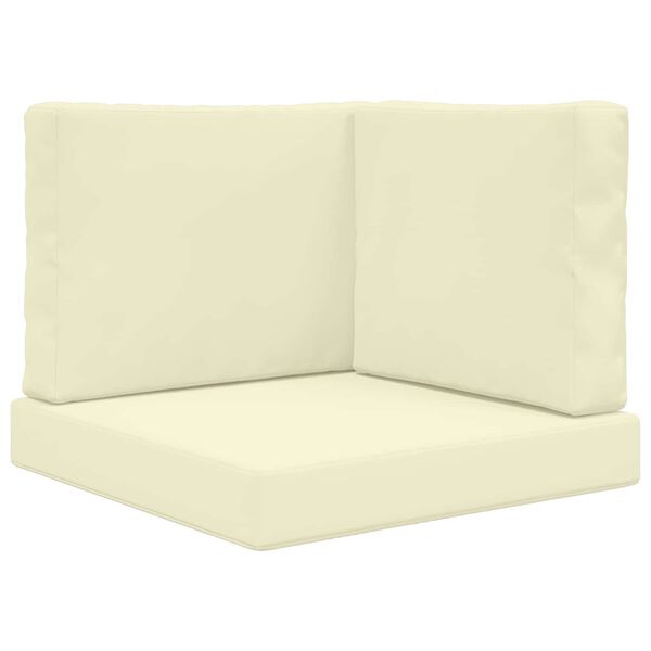 vidaXL Udend&oslash;rs Sofa Pude 3 pcs Creme Polyester
