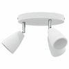 vidaXL Loftsspot med spotlights Hvid 19 x 19 x 14,5 cm Metal