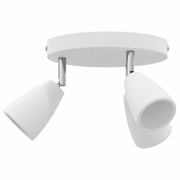 vidaXL Loftsspot med spotlights Hvid 19 x 19 x 14,5 cm Metal