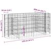 vidaXL gabion-h&oslash;jbed 120x50x50 cm galvaniseret jern
