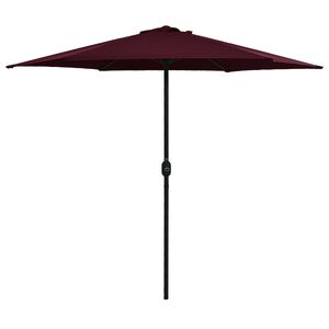 vidaXL haveparasol med aluminiumstang 270x246 cm bordeauxr&oslash;d