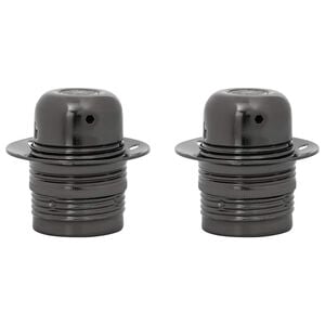 vidaXL lampeholdere 2 stk blank sort E27
