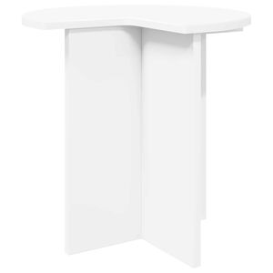 vidaXL Sidebord Hvid &Oslash; 39 x 38 cm Konstrueret tr&aelig;