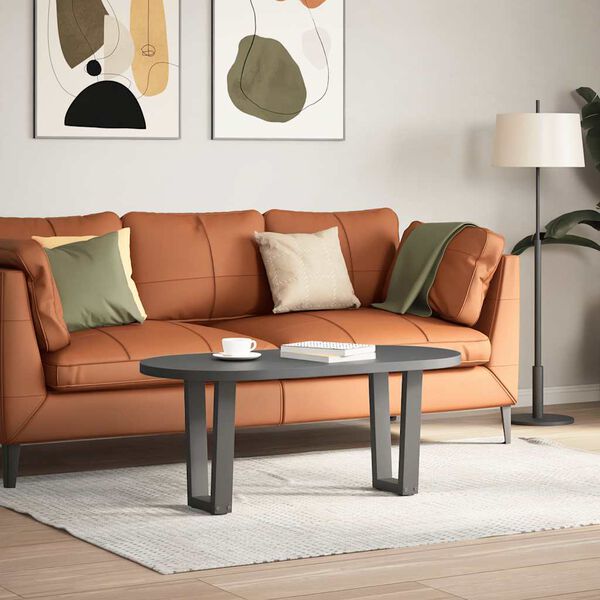 vidaXL sofabordsben V-formet 2 stk. antracit 28 x (42-43,3) cm stål