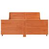 vidaXL sengeramme uden madras 140x200 cm massivt fyr gyldenbrun