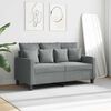 vidaXL 2-personers sofa 120 cm stof lysegr&aring;