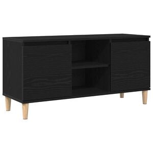 vidaXL TV-skab Sort eg 102 x 35 x 50 cm Konstrueret tr&aelig;