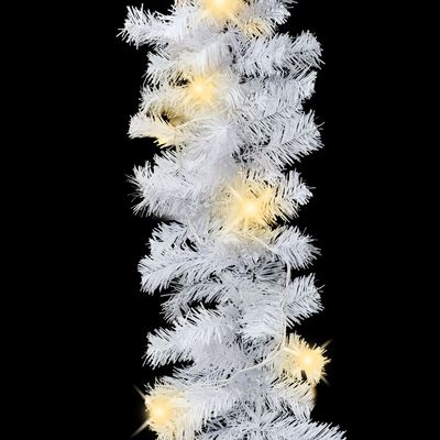 vidaXL juleguirlande med LED-lys 5m hvid