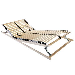 vidaXL Lamelbund Brun 70 x 190 cm Solid bøg