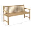 vidaXL haveb&aelig;nk 150 cm teak