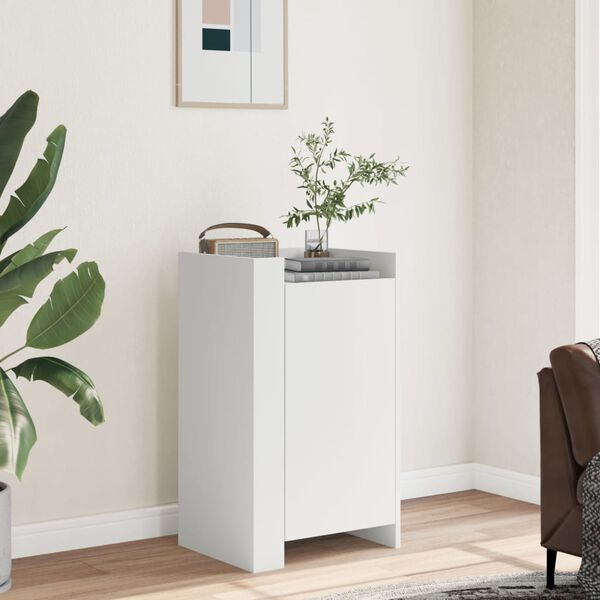 vidaXL sk&aelig;nk 45x35x75 cm konstrueret tr&aelig; hvid