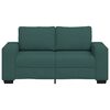 vidaXL 2-personers sofa 160x77x82 cm stof m&oslash;rkegr&oslash;n