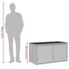 vidaXL opbevaringsskab til haven 110x55x60,5 cm polyrattan brun