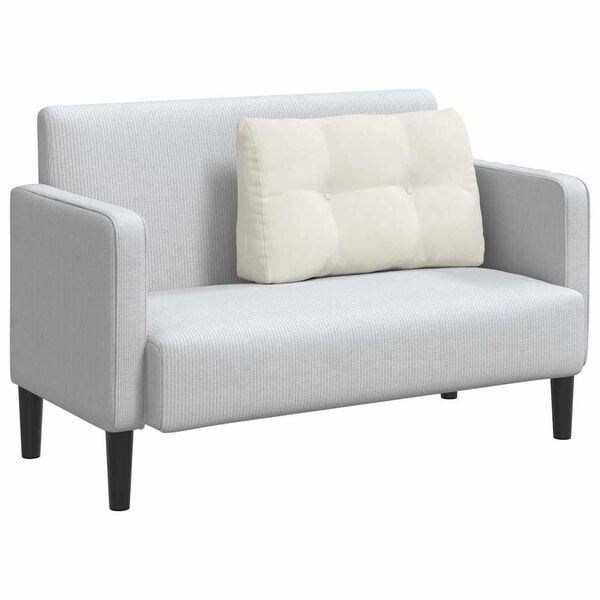 vidaXL Rygpude Creme 80 x 24 x 50 cm Fl&oslash;jl