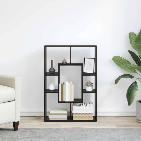 vidaXL Bogskab Sort eg 63 x 20 x 90 cm Konstrueret tr&aelig;