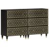 vidaXL kommoder 2 stk. 60x33x75 cm massivt mangotr&aelig;
