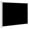 vidaXL sammenrullelig sidemarkise til terrassen 220x314 cm sort