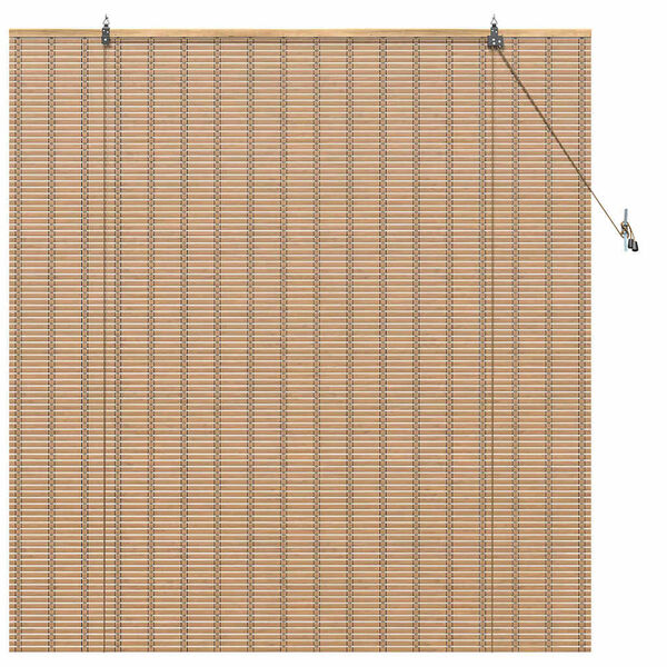 vidaXL Rullegardin med gardiner Natur 150 x 160 cm Bambus