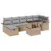 vidaXL Havesofa S&aelig;t 8 stk. Beige polyrattan