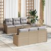 vidaXL Havesofa S&aelig;t Beige 55 x 55 x 37 cm polyrattan