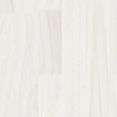 vidaXL reol 40x30x210 cm massivt fyrretræ hvid