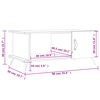 vidaXL sofabord 90x50x40 cm konstrueret tr&aelig; sort